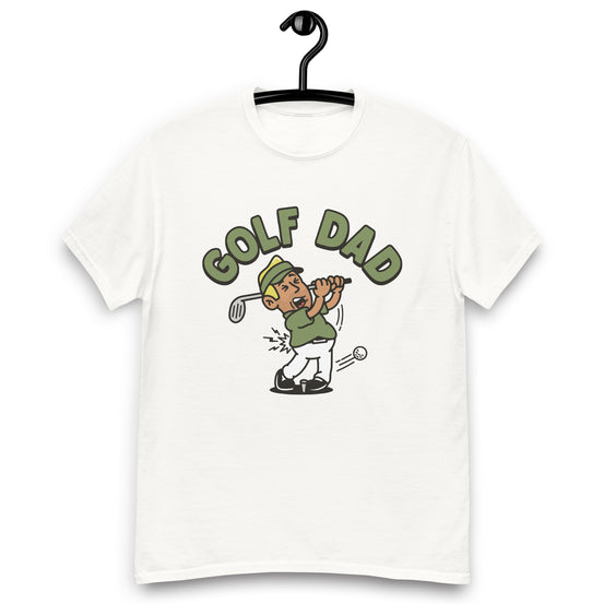 Golf Blond Hair Tan Skin Tone No-Glasses Stubble Dad T-Shirt