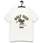 Golf Brown Hair Dark Skin Tone No-Glasses Beard Dad T-Shirt
