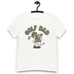 Golf Brown Hair Light Skin Tone Glasses Moustache Dad T-Shirt