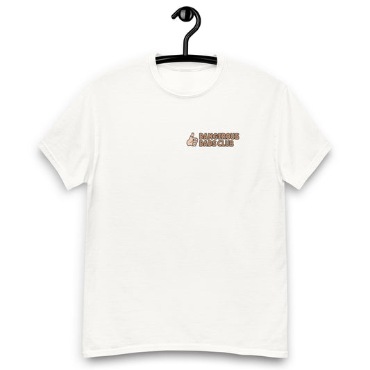 Climbing Brown Hair Light Skin Tone Glasses Stubble Dad T-Shirt