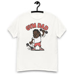 Gym Black Hair Dark Skin Tone Glasses Long Moustache Dad T-Shirt