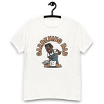 Gardening Black Hair Dark Skin Tone No-Glasses Short Moustache & Chin Beard Dad T-Shirt