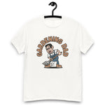 Gardening Black Hair Light Skin Tone Glasses Short Stubble Dad T-Shirt