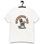 Gardening Black Hair Tan Skin Tone Glasses Bald Beard Dad T-Shirt