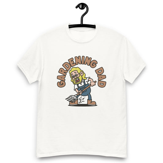 Gardening Blond Hair Light Skin Tone Glasses Long Beard Dad T-Shirt