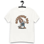 Gardening Brown Hair Light Skin Tone Glasses Long Moustache & Chin Beard Dad T-Shirt