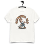 Gardening Brown Hair Light Skin Tone No-Glasses Short Moustache Dad T-Shirt