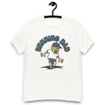 Running Blond Hair Light Skin Tone No-Glasses Beard Dad T-Shirt