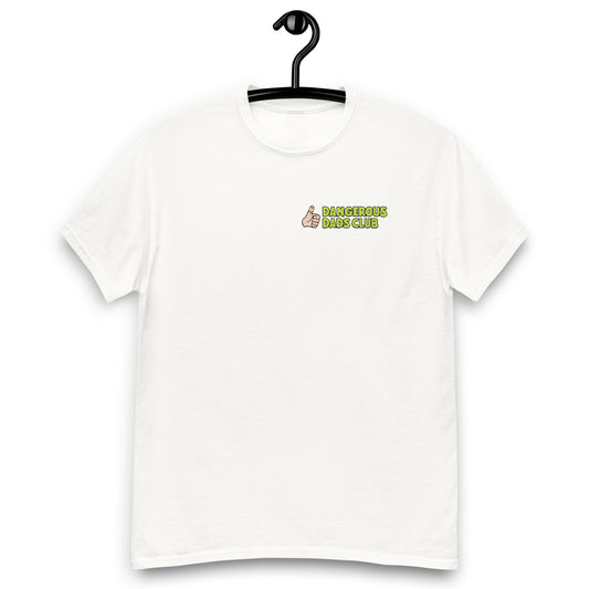 Dangerous Dads Club T-Shirt - L.Green logo with light thumb