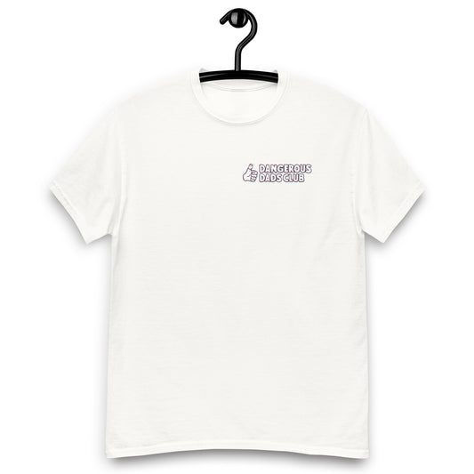 Dangerous Dads Club T-Shirt - red-blue outline logo