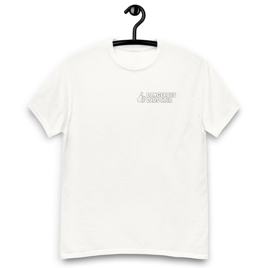 Dangerous Dads Club T-Shirt - grey outline logo