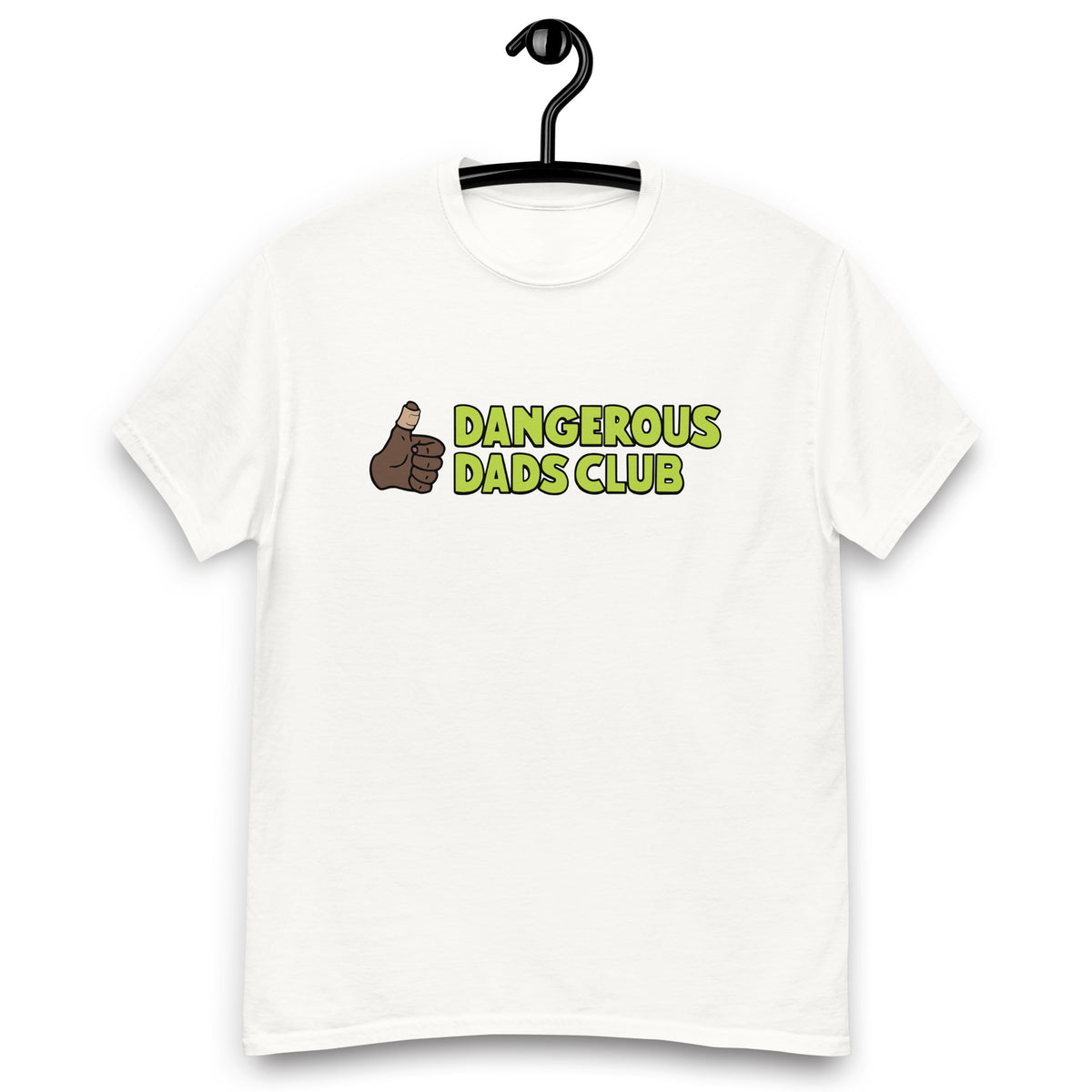 Dangerous Dads Club T-Shirt - L.green logo-dark thumb