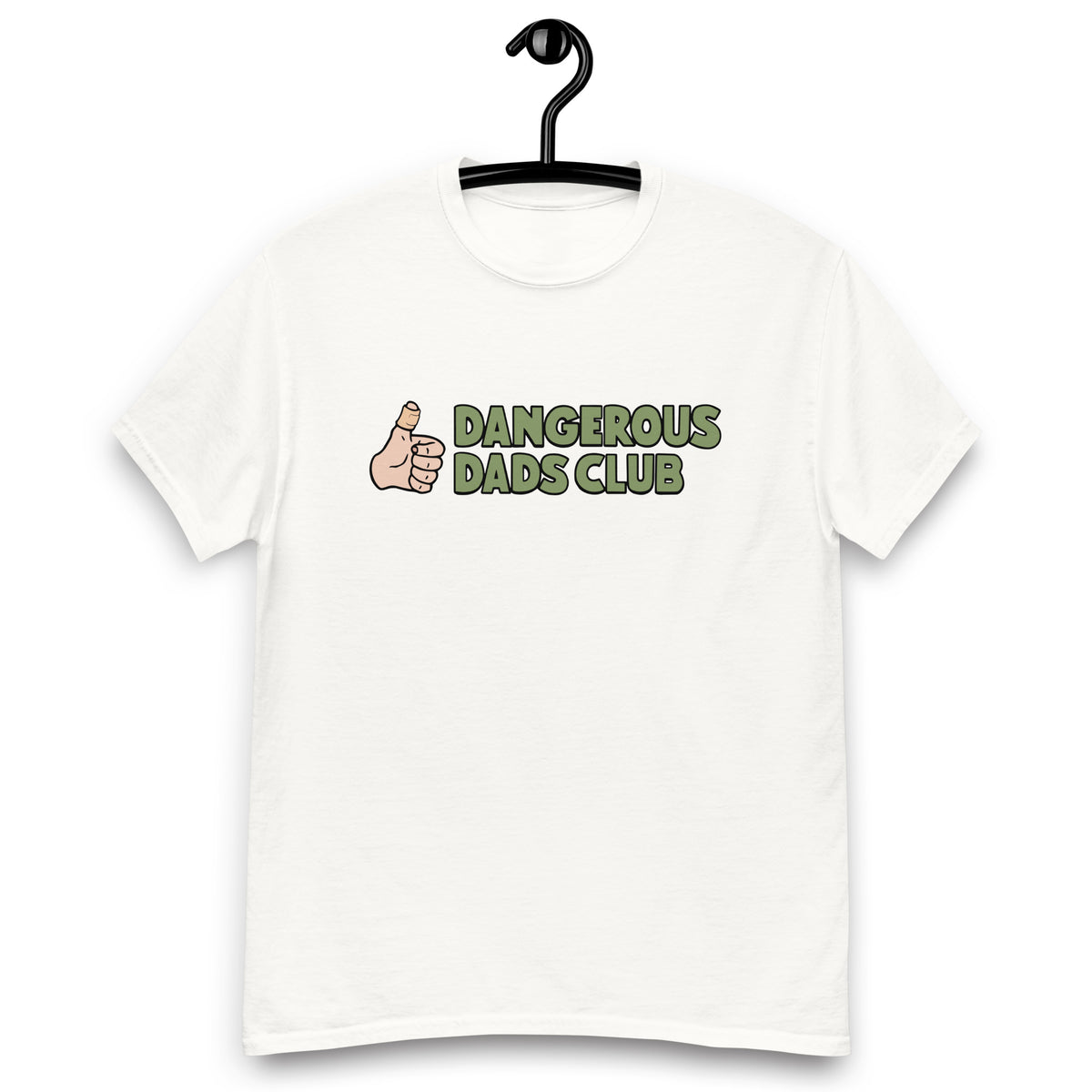 Dangerous Dads Club T-Shirt - Green logo-light thumb