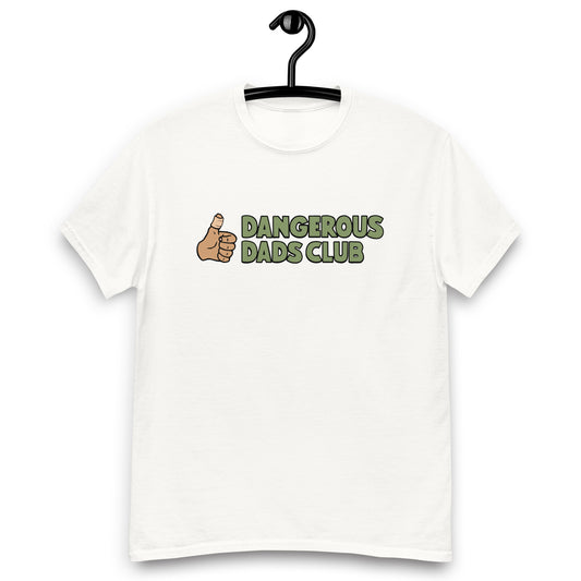 Dangerous Dads Club T-Shirt - Green logo-tan thumb