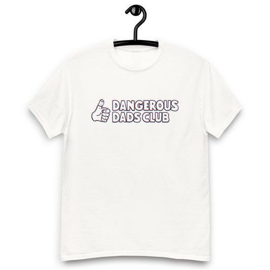 Dangerous Dads Club T-Shirt - Red-blue outline logo