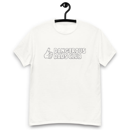 Dangerous Dads Club T-Shirt - Grey outline logo