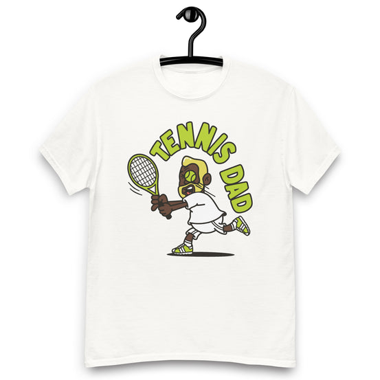 Tennis Blond Hair Dark Skin Tone No-Glasses Medium Beard Dad T-Shirt