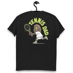 Tennis Brown Hair Dark Skin Tone No-Glasses Long Moustache Dad T-Shirt