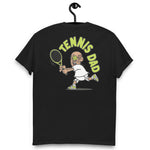 Tennis Brown Hair Tan Skin Tone Glasses Bald Moustache Dad T-Shirt