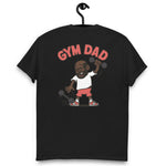 Gym Black Hair Dark Skin Tone Glasses Bald Beard Dad T-Shirt
