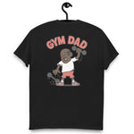 Gym Black Hair Dark Skin Tone No-Glasses Bald Moustache Dad T-Shirt