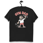 Gym Black Hair Light Skin Tone Glasses Short Beard Dad T-Shirt