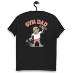 Gym Black Hair Tan Skin Tone Glasses Bald Stubble Dad T-Shirt