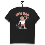 Gym Blond Hair Tan Skin Tone No-Glasses Bald Stubble Dad T-Shirt