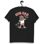 Gym Brown Hair Dark Skin Tone Glasses Long Stubble Dad T-Shirt
