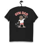 Gym Brown Hair Dark Skin Tone No-Glasses Bald Moustache Dad T-Shirt