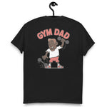 Gym Brown Hair Dark Skin Tone No-Glasses Medium Moustache & Chin Beard Dad T-Shirt