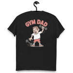 Gym Brown Hair Light Skin Tone No-Glasses Short Moustache Dad T-Shirt