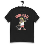 Gym Blond Hair Dark Skin Tone No-Glasses Long Stubble Dad T-Shirt