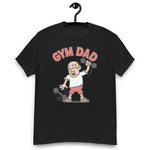 Gym Blond Hair Light Skin Tone No-Glasses Bald Moustache Dad T-Shirt