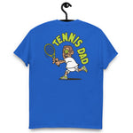 Tennis Brown Hair Tan Skin Tone Glasses Short Moustache Dad T-Shirt