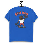 Gym Black Hair Dark Skin Tone Glasses Bald Beard Dad T-Shirt