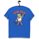 Gym Blond Hair Light Skin Tone Glasses Long Moustache & Chin Beard Dad T-Shirt
