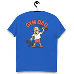 Gym Blond Hair Light Skin Tone Glasses Short Moustache Dad T-Shirt
