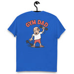 Gym Brown Hair Light Skin Tone No-Glasses Bald Stubble Dad T-Shirt