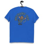 Mechanic Brown Hair Tan Skin Tone Glasses Beard Dad T-Shirt