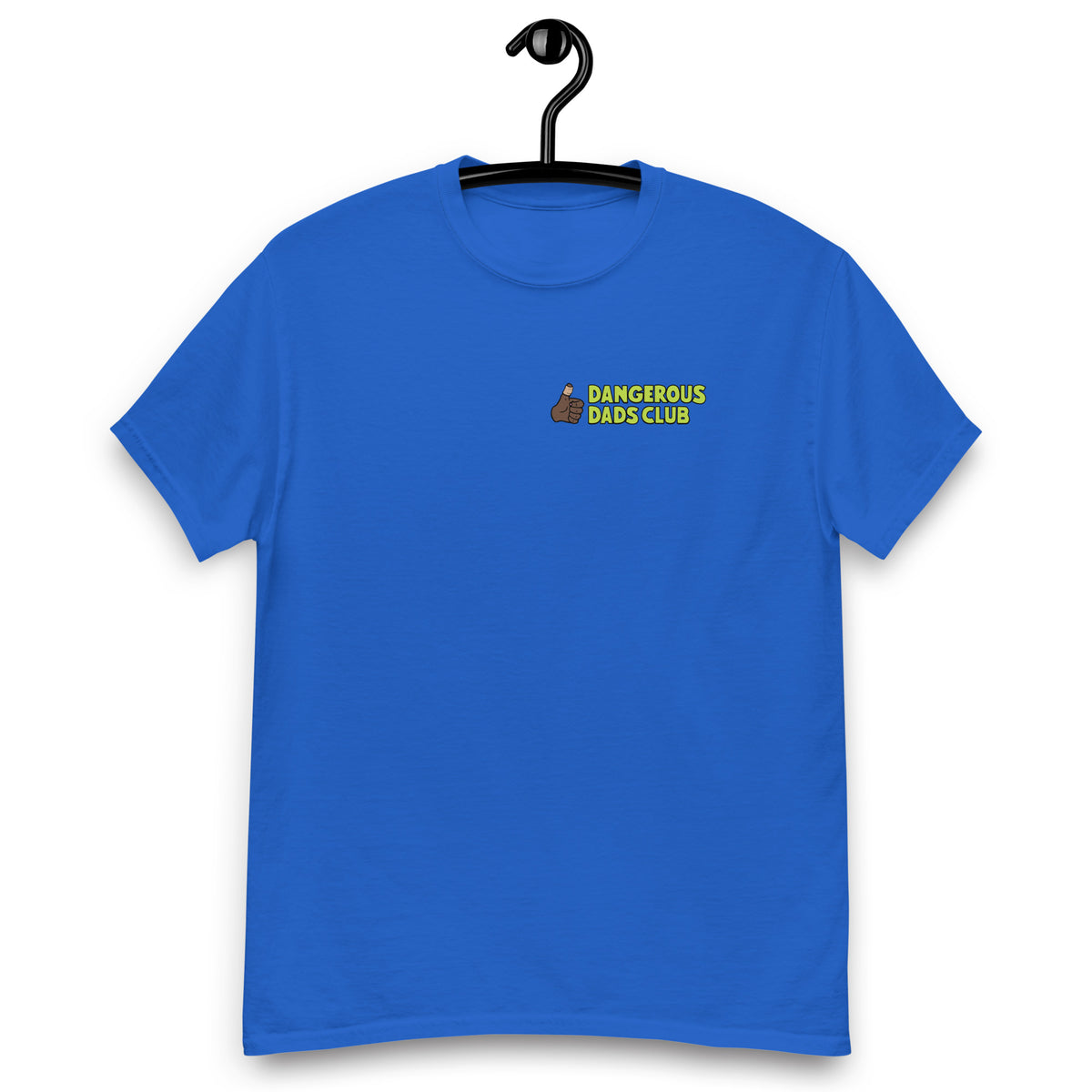 Tennis Brown Hair Dark Skin Tone No-Glasses Medium Moustache Dad T-Shirt