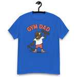 Gym Blond Hair Dark Skin Tone Glasses Bald Moustache & Chin Beard Dad T-Shirt