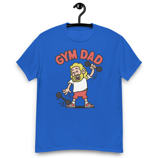 Gym Blond Hair Light Skin Tone No-Glasses Long Beard Dad T-Shirt