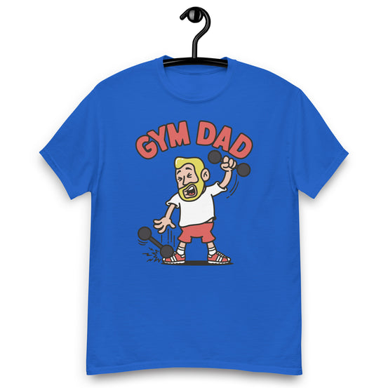 Gym Blond Hair Light Skin Tone No-Glasses Medium Beard Dad T-Shirt