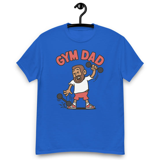 Gym Brown Hair Tan Skin Tone No-Glasses Short Beard Dad T-Shirt