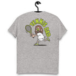 Tennis Brown Hair Light Skin Tone No-Glasses Long Beard Dad T-Shirt