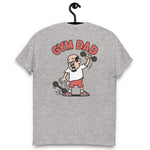 Gym Black Hair Light Skin Tone Glasses Bald Moustache & Chin Beard Dad T-Shirt