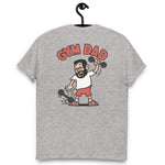 Gym Black Hair Light Skin Tone Glasses Short Beard Dad T-Shirt