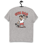 Gym Black Hair Light Skin Tone No-Glasses Short Moustache & Chin Beard Dad T-Shirt
