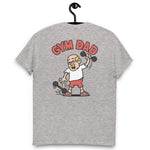 Gym Blond Hair Light Skin Tone Glasses Bald Moustache Dad T-Shirt